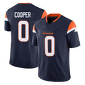 Tlead D.Broncos #0 Jonathon Cooper Player Navy Limited Vapor F.U.S.E. Home Game Stitched Jerseys
