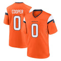 Tlead D.Broncos #0 Jonathon Cooper Player Orange Home Game Stitched Jerseys