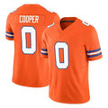 Tlead D.Broncos #0 Jonathon Cooper Player Orange Limited Alternate Vapor F.U.S.E. Throwback Game Stitched Jerseys