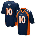 Tlead D.Broncos #10 Bo Nix Player Navy Game Stitched Jerseys