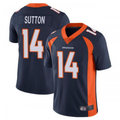 Tlead D.Broncos #14 Courtland Sutton Player Navy Limited Stitched Jerseys