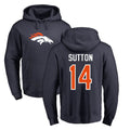 Tlead D.Broncos #14 Courtland Sutton Player Navy Pullover Hoodie Limited Stitched Jerseys