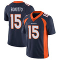 Tlead D.Broncos #15 Nik Bonitto Player Navy Vapor Untouchable Limited Game Stitched Jerseys