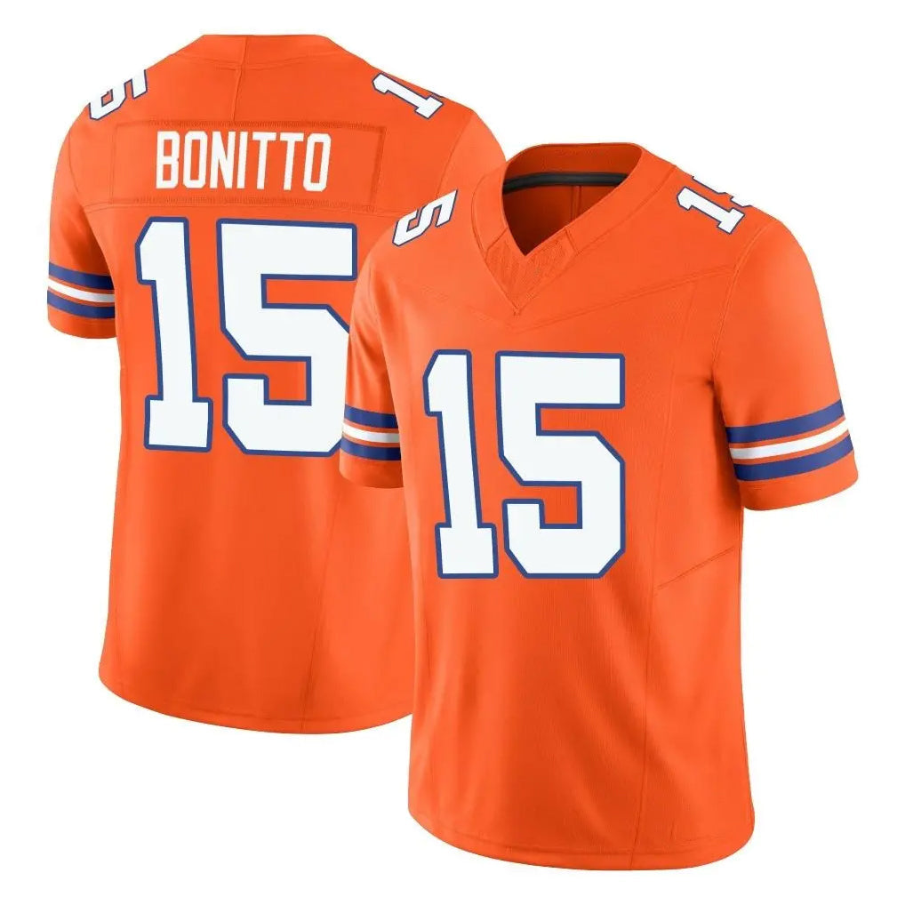 Tlead D.Broncos #15 Nik Bonitto Player Orange Limited Alternate Vapor F.U.S.E. Throwback Game Stitched Jerseys