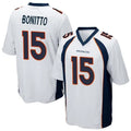 Tlead D.Broncos #15 Nik Bonitto Player White Game Stitched Jerseys