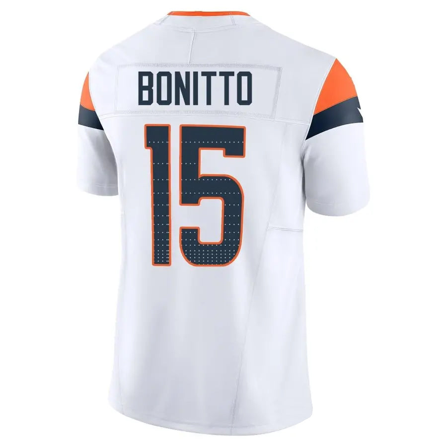Tlead D.Broncos #15 Nik Bonitto Player White Vapor F.U.S.E. Limited Stitched Jerseys