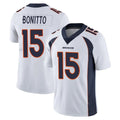 Tlead D.Broncos #15 Nik Bonitto Player White Vapor Untouchable Limited Home Game Stitched Jerseys