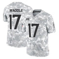 Tlead D.Broncos #17 Jaylen Waddle Player Arctic Camo Salute To Service Limited Stitched Jerseys