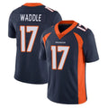 Tlead D.Broncos #17 Jaylen Waddle Player Navy Vapor Untouchable Limited Game Stitched Jerseys