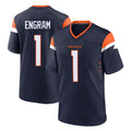 Tlead D.Broncos #1 Evan Engram Player Navy Home Game Stitched Jerseys