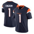 Tlead D.Broncos #1 Evan Engram Player Navy Limited Vapor F.U.S.E. Home Game Stitched Jerseys