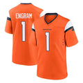 Tlead D.Broncos #1 Evan Engram Player Orange Home Game Stitched Jerseys