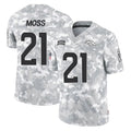 Tlead D.Broncos #21 Riley Moss Player Arctic Camo Salute To Service Limited Stitched Jerseys