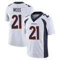 Tlead D.Broncos #21 Riley Moss Player White Vapor Untouchable Limited Home Game Stitched Jerseys