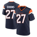 Tlead D.Broncos #27 J.K. Dobbins Player Navy Home Game Stitched Jerseys