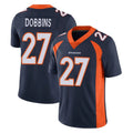 Tlead D.Broncos #27 J.K. Dobbins Player Navy Vapor Untouchable Limited Game Stitched Jerseys