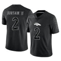 Tlead D.Broncos #2 Pat Surtain II Player Black Reflective Limited Stitched Jerseys