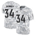 Tlead D.Broncos #34 JL Skinner Player Arctic Camo Salute To Service Limited Stitched Jerseys