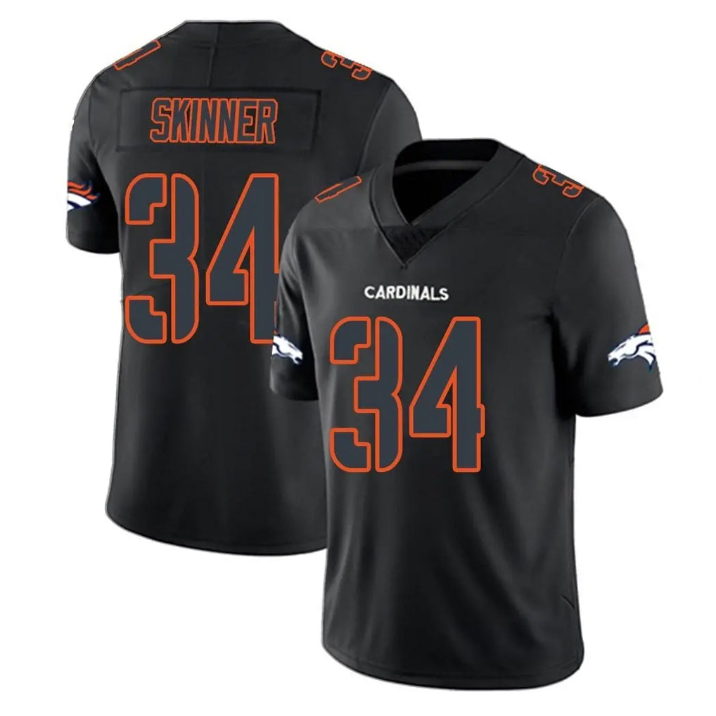 Tlead D.Broncos #34 JL Skinner Player Black Impact Limited Game Stitched Jerseys