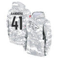 Tlead D.Broncos #41 Drew Sanders Player Arctic Camo Salute to Service Hoodies Limited Game Stitched Jerseys