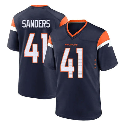Tlead D.Broncos #41 Drew Sanders Player Navy Home Game Stitched Jerseys