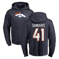 Tlead D.Broncos #41 Drew Sanders Player Navy Pullover Hoodie Limited Stitched Jerseys