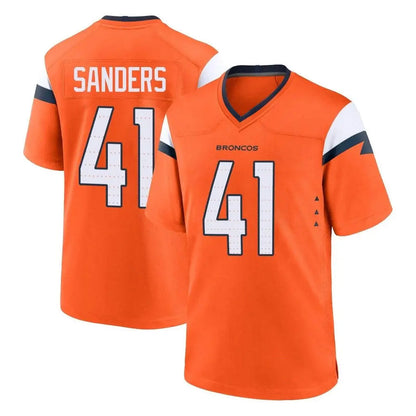 Tlead D.Broncos #41 Drew Sanders Player Orange Home Game Stitched Jerseys