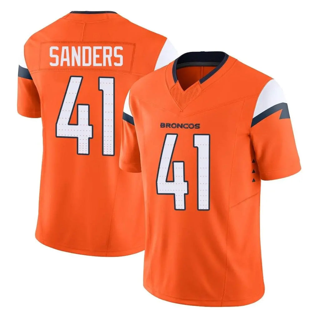 Tlead D.Broncos #41 Drew Sanders Player Orange Vapor F.U.S.E. Limited Home Game Stitched Jerseys