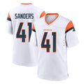 Tlead D.Broncos #41 Drew Sanders Player White Home Game Stitched Jerseys