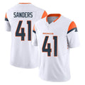 Tlead D.Broncos #41 Drew Sanders Player White Limited Vapor F.U.S.E. Home Game Stitched Jerseys