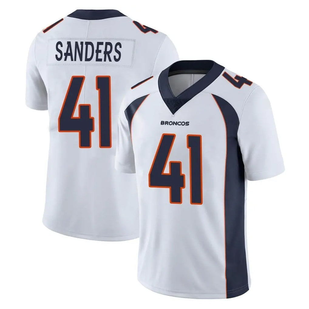 Tlead D.Broncos #41 Drew Sanders Player White Vapor Untouchable Limited Home Game Stitched Jerseys