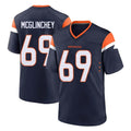 Tlead D.Broncos #69 Mike McGlinchey Player Navy Home Game Stitched Jerseys