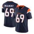 Tlead D.Broncos #69 Mike McGlinchey Player Navy Limited Vapor F.U.S.E. Home Game Stitched Jerseys