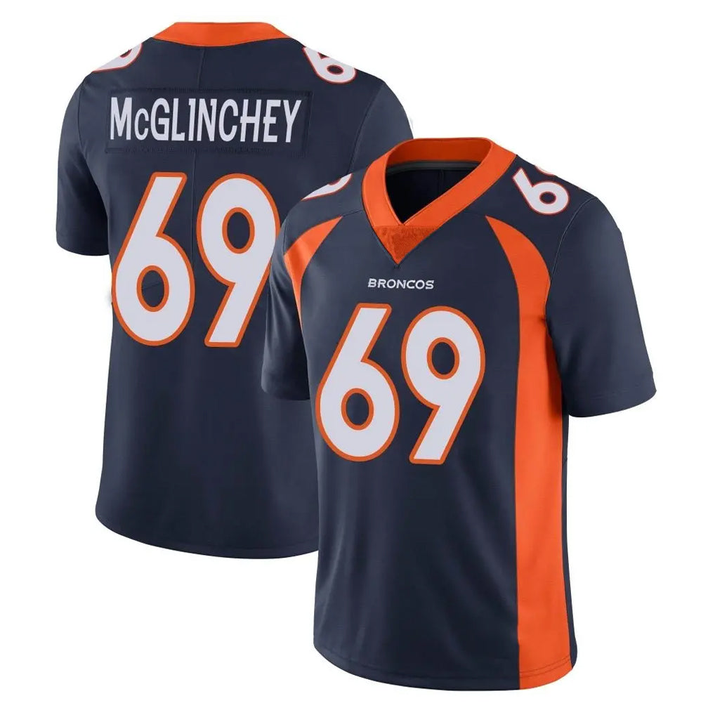 Tlead D.Broncos #69 Mike McGlinchey Player Navy Vapor Untouchable Limited Game Stitched Jerseys