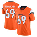 Tlead D.Broncos #69 Mike McGlinchey Player Orange Vapor F.U.S.E. Limited Home Game Stitched Jerseys