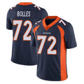 Tlead D.Broncos #72 Garett Bolles Player Navy Vapor Untouchable Limited Game Stitched Jerseys