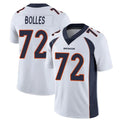 Tlead D.Broncos #72 Garett Bolles Player White Vapor Untouchable Limited Home Game Stitched Jerseys