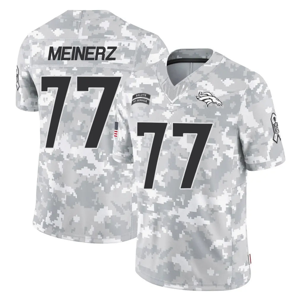 Tlead D.Broncos #77 Quinn Meinerz Player Arctic Camo Salute To Service Limited Stitched Jerseys