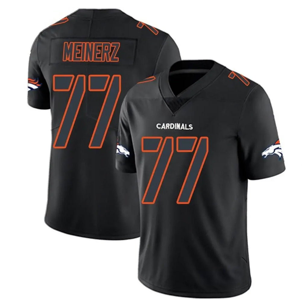 Tlead D.Broncos #77 Quinn Meinerz Player Black Impact Limited Game Stitched Jerseys
