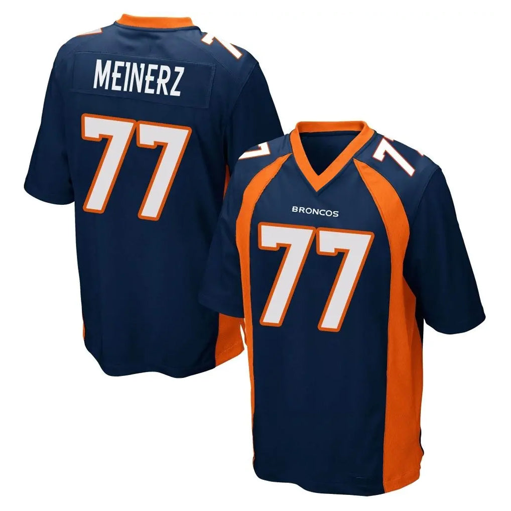 Tlead D.Broncos #77 Quinn Meinerz Player Navy Game Stitched Jerseys