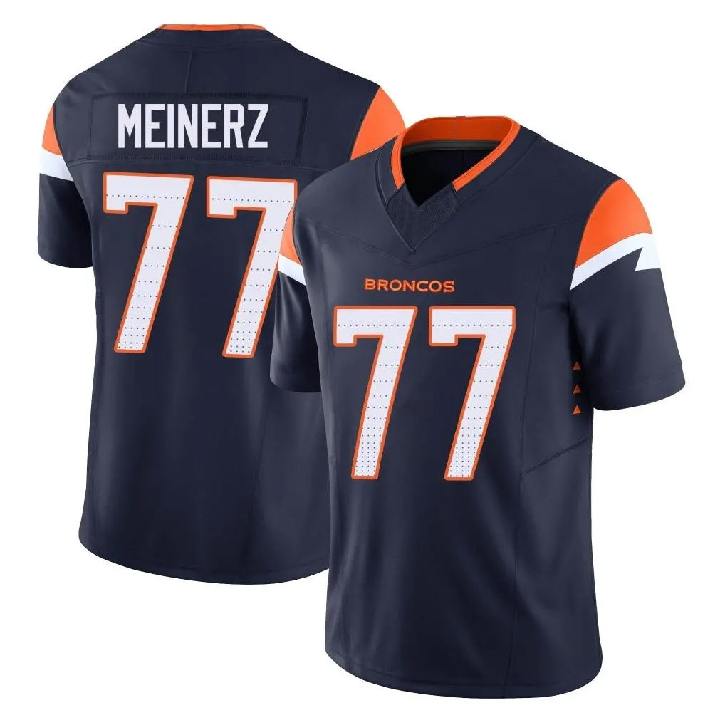 Tlead D.Broncos #77 Quinn Meinerz Player Navy Limited Vapor F.U.S.E. Home Game Stitched Jerseys