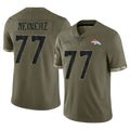 Tlead D.Broncos #77 Quinn Meinerz Player Olive Salute To Service Limited Stitched Jerseys