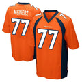 Tlead D.Broncos #77 Quinn Meinerz Player Orange Color Home Game Stitched Jerseys