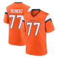 Tlead D.Broncos #77 Quinn Meinerz Player Orange Home Game Stitched Jerseys