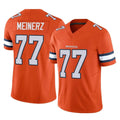 Tlead D.Broncos #77 Quinn Meinerz Player Orange Limited Alternate Vapor F.U.S.E. Throwback Game Stitched Jerseys