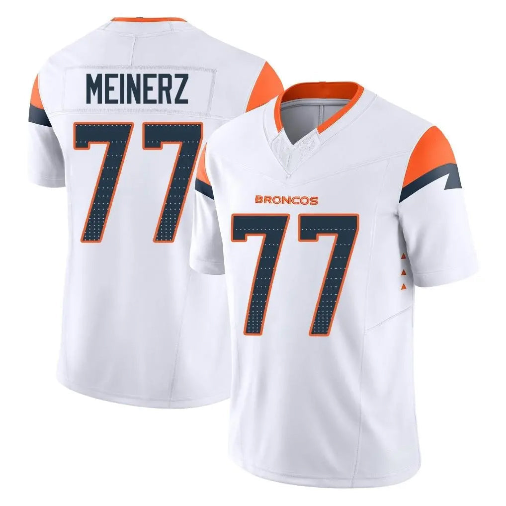 Tlead D.Broncos #77 Quinn Meinerz Player White Limited Vapor F.U.S.E. Home Game Stitched Jerseys