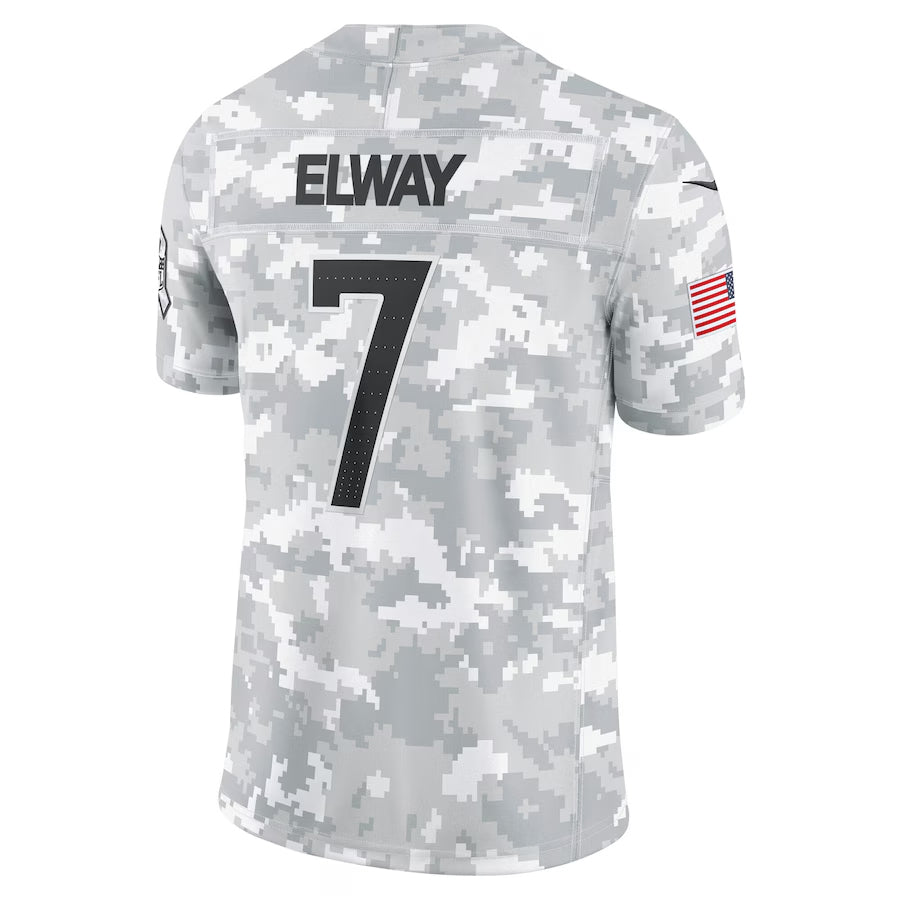 Tlead D.Broncos #7 John Elway Player Arctic Camo Salute to Service Limited Stitched Jerseys