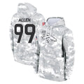 Tlead D.Broncos #99 Zach Allen Player Arctic Camo Salute to Service Hoodies Limited Game Stitched Jerseys