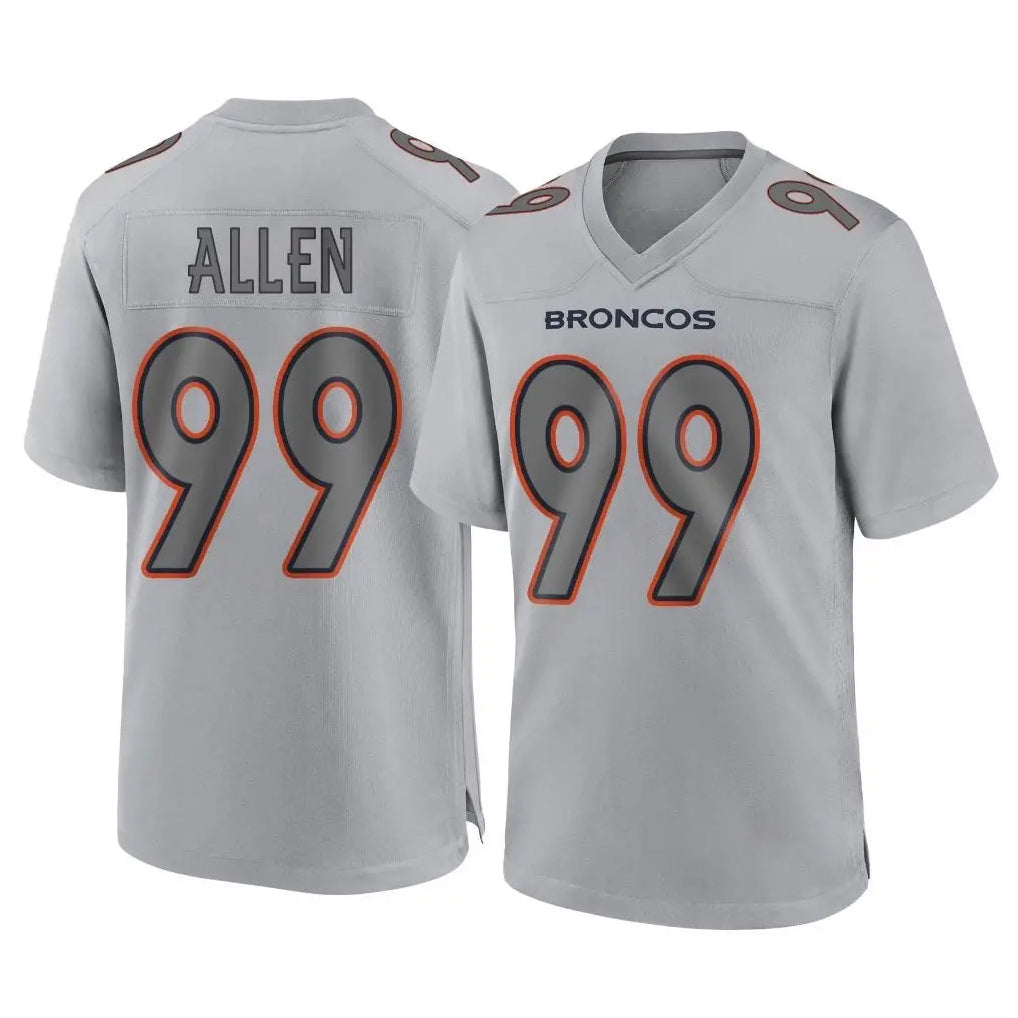 Tlead D.Broncos #99 Zach Allen Player Gray Atmosphere Fashion Limited Game Stitched Jerseys