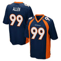 Tlead D.Broncos #99 Zach Allen Player Navy Game Stitched Jerseys
